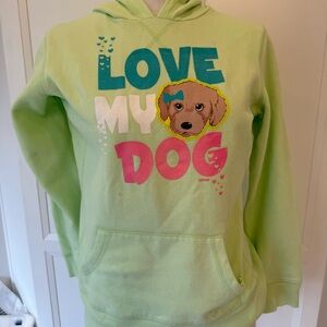 Green 'Love My Dog' Justice Hoodie
